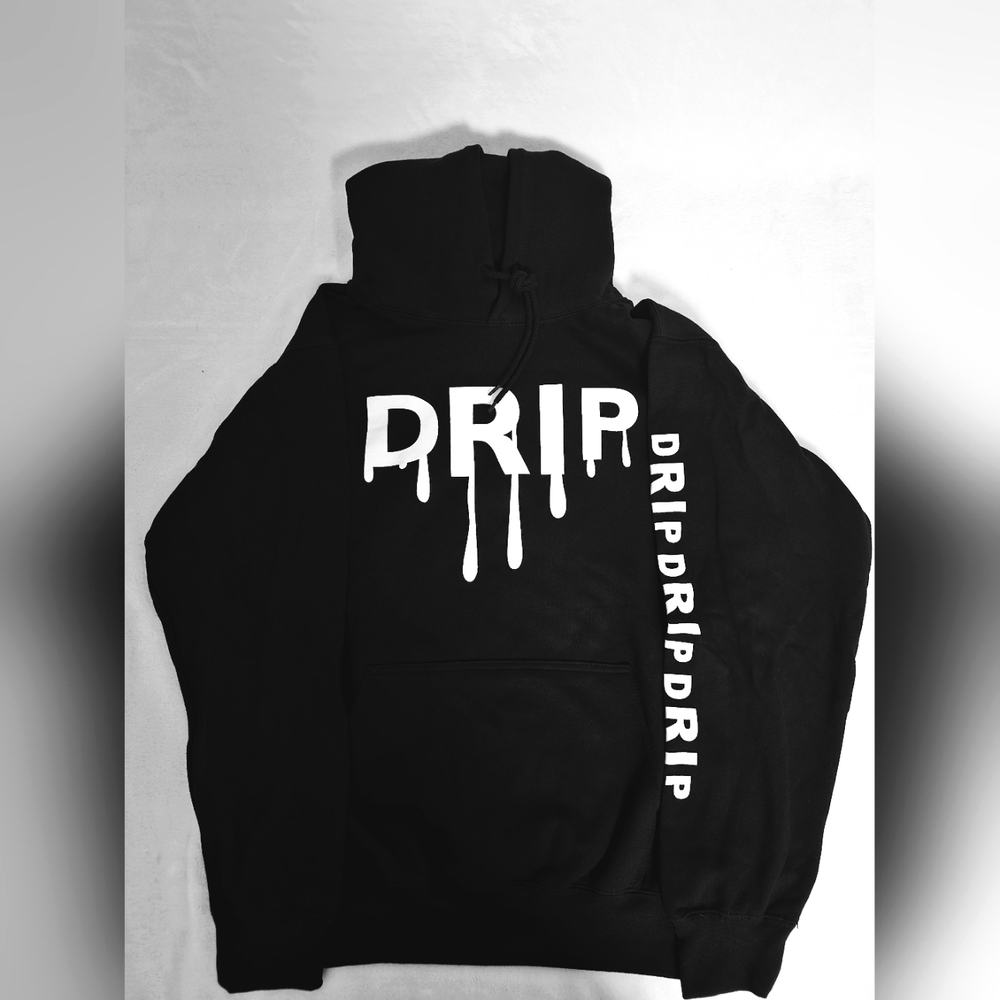 DRIP Hoodie by The Murillo Twins Adult Small Black/White